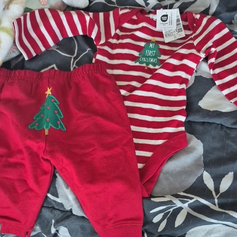 The Children's Place Red and White Holiday Set